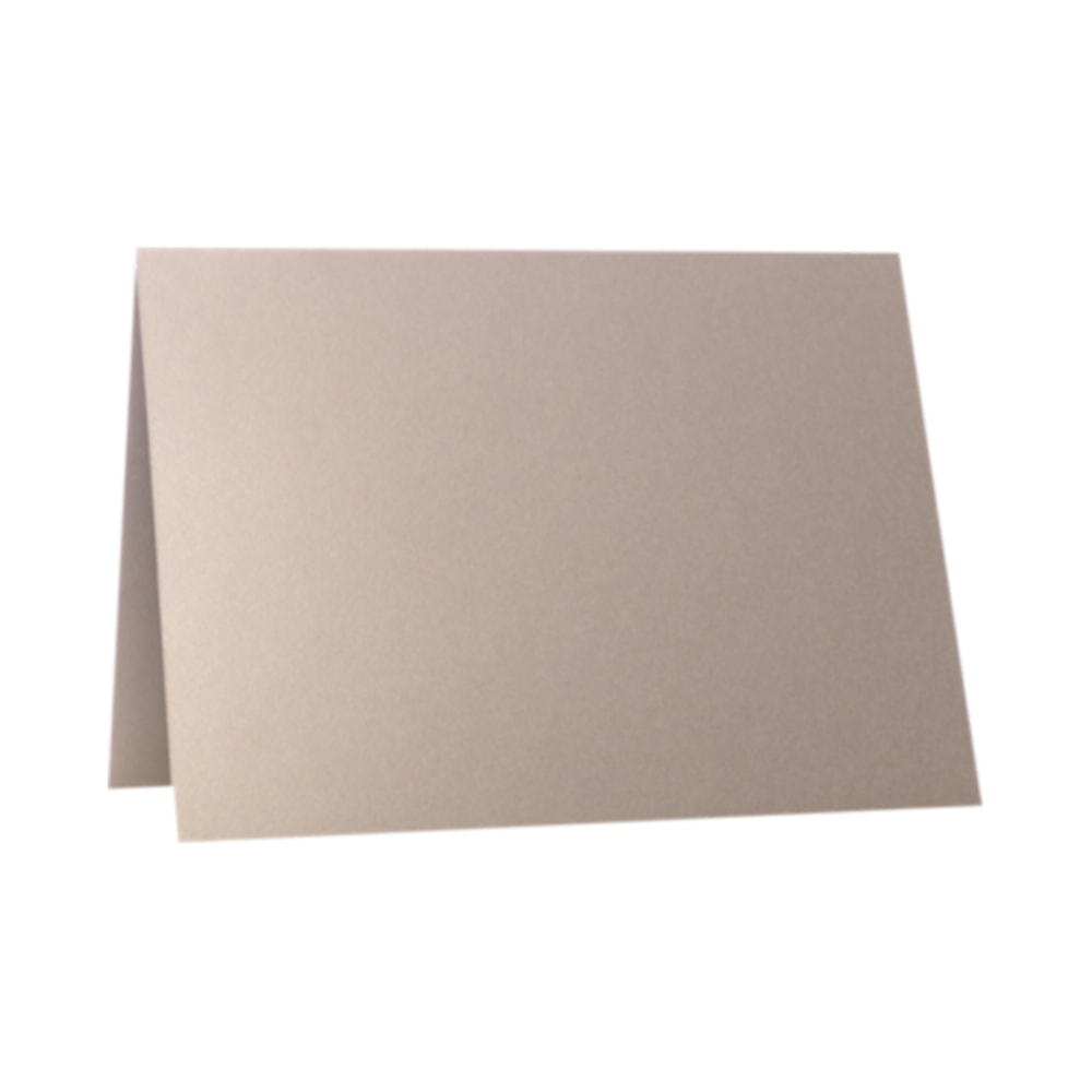 LUX Folded Cards, A1, 3 1/2in x 4 7/8in, Silversand, Pack Of 1,000