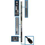 Tripp Lite 14.5kW 3-Phase Monitored PDU, LX Interface, 200/208/240V Outlets (42 C13/6 C19), LCD, Hubbell CS8365C, 3m/10 ft. Cord, 0U 1.8m/70 in. Height, TAA - Power distribution unit (rack-mountable) - 35 A - AC 200/208/240 V - 14.5 kW