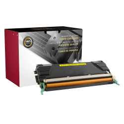 Clover Imaging Group Remanufactured Yellow High Yield Toner Cartridge Replacement For Lexmark C736, ODC736Y