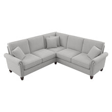 Load image into Gallery viewer, Bush Furniture Coventry 87inW L-Shaped Sectional Couch, Light Gray, Standard Delivery