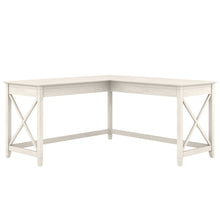 Load image into Gallery viewer, Bush Business Furniture Key West 60inW L-Shaped Corner Desk, Linen White Oak, Standard Delivery