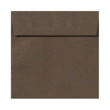 Load image into Gallery viewer, LUX Square Envelopes, 6 1/2in x 6 1/2in, Peel &amp; Press Closure, Chocolate Brown, Pack Of 250