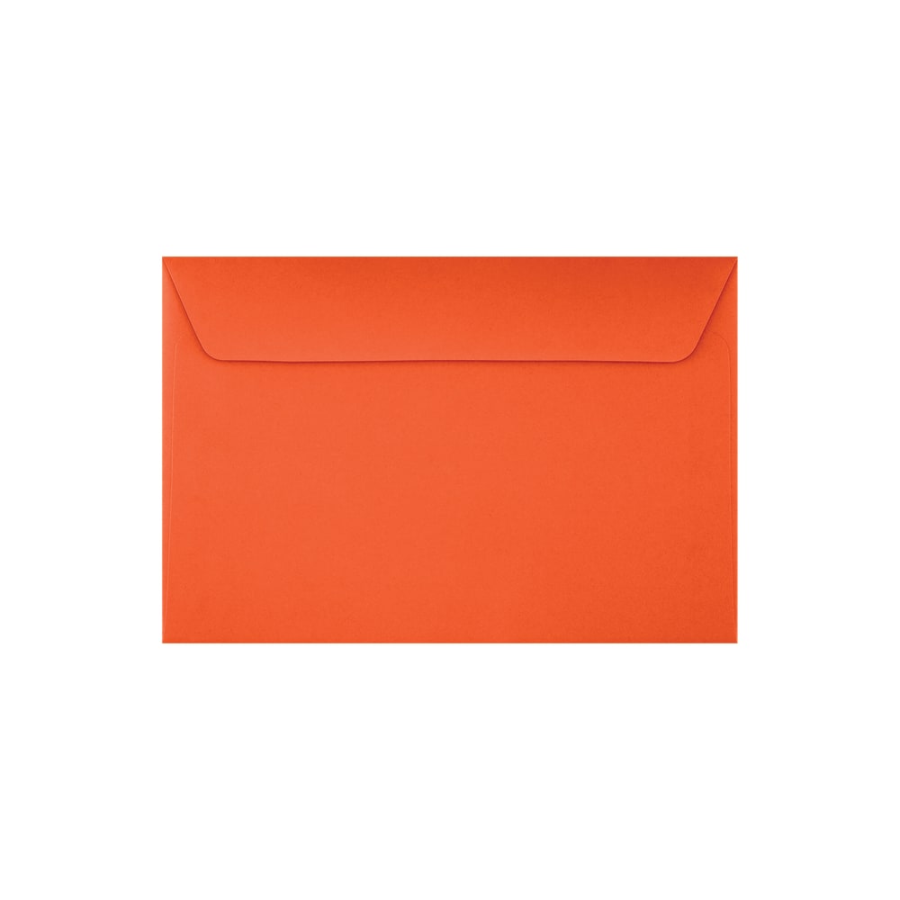 LUX Booklet 6in x 9in Envelopes, Peel & Press Closure, Tangerine, Pack Of 250
