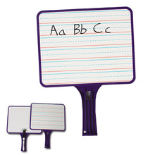 Load image into Gallery viewer, KleenSlate Non-Magnetic Rectangular Dry-Erase Paddles with Markers, Pack of 2