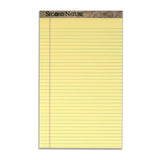 TOPS Second Nature 100% Recycled Writing Pads, 8 1/2in x 14in, Legal Ruled, 50 Sheets, Canary, Pack Of 12 Pads