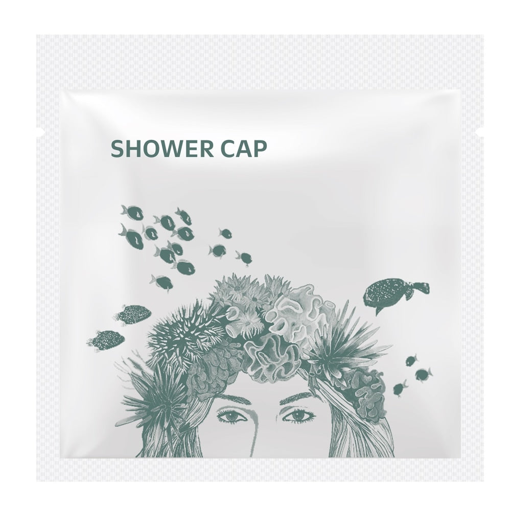 Hotel Emporium Outrigger Waikiki Malia Shower Caps, Clear, Case Of 500 Caps