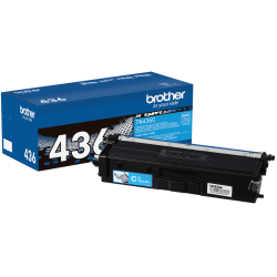 Brother TN-436 Cyan High Yield Toner Cartridge, TN-436C