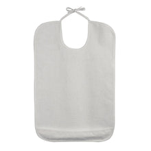 Load image into Gallery viewer, DMI Adult Bib Mealtime Clothing Protector, 17 3/4in x 26 1/2in, White