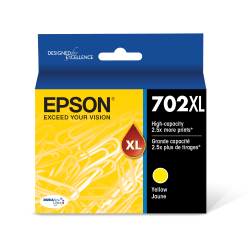 Epson 702XL DuraBrite Yellow Ultra-High-Yield Ink Cartridge, T702XL420-S