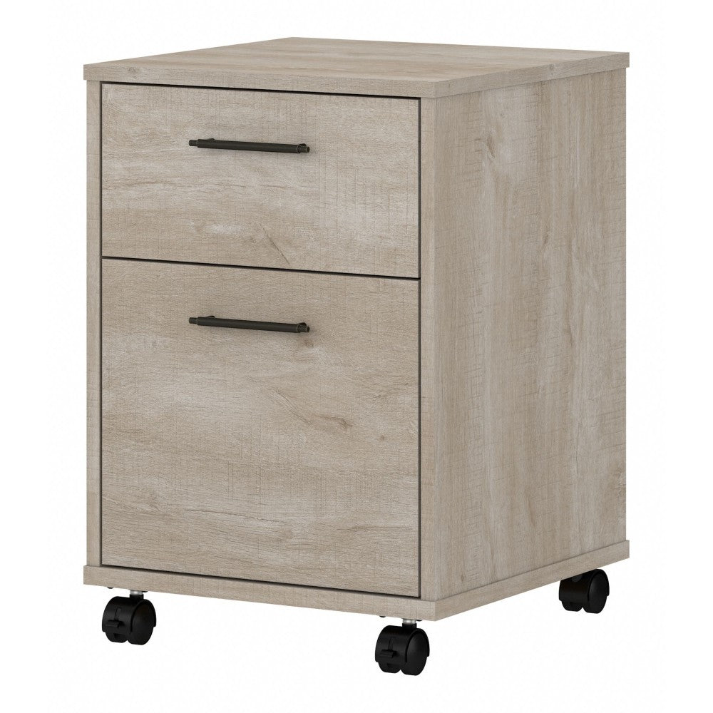 Bush Business Furniture Key West 15-3/4inD Vertical 2-Drawer Mobile File Cabinet, Washed Gray, Delivery