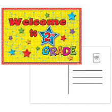 Load image into Gallery viewer, Top Notch Teacher Products Welcome To 2nd Grade Postcards, 4 1/2in x 6in, Multicolor, 30 Postcards Per Pack, Bundle Of 12 Packs