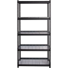Load image into Gallery viewer, Lorell Wire Deck Shelving - 72in Height x 36in Width x 18in Depth - Recycled - Black - Steel - 1Each