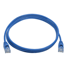 Load image into Gallery viewer, Tripp Lite Cat6a 10G Snagless Molded Slim UTP Ethernet Cable (RJ45 M/M) Blue 5 ft. (1.52 m)