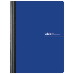Office Depot Brand Poly Composition Book, 7-1/2in x 9-3/4in, Wide Ruled, 80 Sheets, Blue