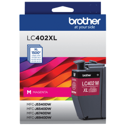 Brother LC402XL Magenta High-Yield Ink Cartridge, LC402XLM
