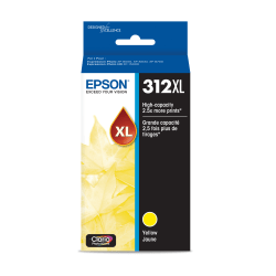 Epson 312XL Claria Yellow High-Yield Ink Cartridge,T312XL420-S