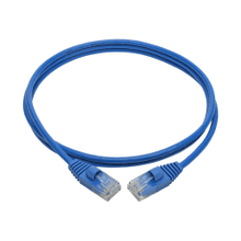 Load image into Gallery viewer, Tripp Lite Cat6a 10G Snagless Molded Slim UTP Ethernet Cable (RJ45 M/M) Blue 4 ft. (1.22 m)