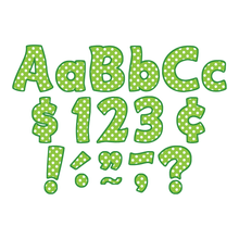 Load image into Gallery viewer, Teacher Created Resources Funtastic Font Polka Dot Letters And Numbers, 4in, Lime, Pre-K - Grade 8, Pack Of 208