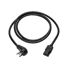 Load image into Gallery viewer, Eaton Tripp Lite Series Computer Power Cord, Right-Angle NEMA 5-15P to C13 - Heavy-Duty, 15A, 125V, 14 AWG, 6 ft. (1.83 m), Black - Power cable - NEMA 5-15P right-angled to power IEC 60320 C13 - 125 V - 15 A - 6 ft - black - North America