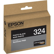 Load image into Gallery viewer, Epson UltraChrome 324 Original Inkjet Ink Cartridge - Photo Black - 1 Each - Inkjet - 1 Each