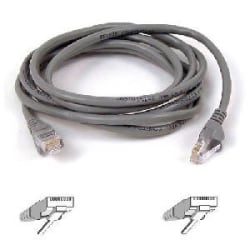Belkin Cat.5E UTP Patch Cable - RJ-45 - 7ft - Gray