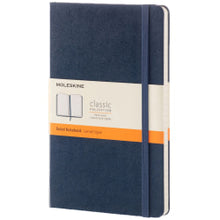 Load image into Gallery viewer, Moleskine Classic Hard Cover Notebook, 5in x 8-1/4in, Ruled, 240 Pages, Sapphire Blue
