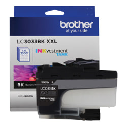 Brother LC3033 Black Super-High-Yield Ink Cartridge, LC3033BKS