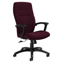 Load image into Gallery viewer, Global Synopsis Tilter Chair, High-Back, 43 1/2inH x 24 1/2inW x 26 1/2inD, Vermilion/Black