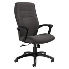 Load image into Gallery viewer, Global Synopsis Tilter Chair, High-Back, 43 1/2inH x 24 1/2inW x 26 1/2inD, Slate/Black