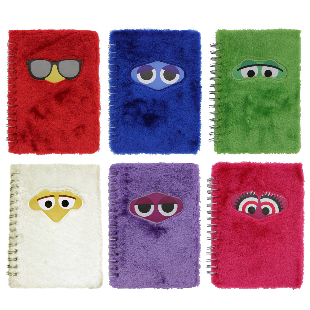 Inkology Fluffles Journals, A5 Size, 5-7/8in x 8-1/4in, College Ruled, 120 Sheets, Assorted Colors, Pack Of 6 Journals
