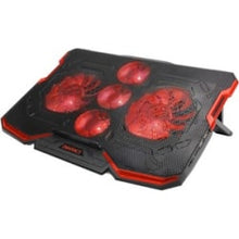 Load image into Gallery viewer, Enhance Cryogen 2 Laptop Cooling Pad (Red) - Upto 17in Screen Size Notebook, Gaming Console Support - 5 Fan(s) - 523.6 gal/min - Red