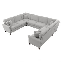 Load image into Gallery viewer, Bush Furniture Coventry 125inW U-Shaped Sectional Couch, Light Gray, Standard Delivery