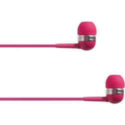 4XEM - Earphones with mic - ear-bud - wired - 3.5 mm jack - pink - for P/N: 4XIJACKBK, 4XUSBC35MMW