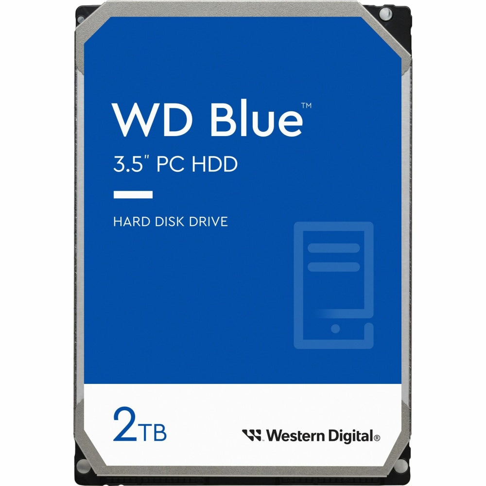 Western Digital Blue WD20EZAZ 2 TB Hard Drive - 3.5in Internal - SATA (SATA/600) - Desktop PC Device Supported - 5400rpm - 2 Year Warranty