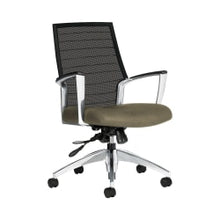 Load image into Gallery viewer, Global Accord Mesh Mid-Back Tilter Chair, 37inH x 25inW x 25inD, Sandcastle