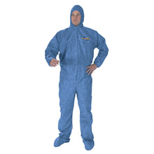 Load image into Gallery viewer, Kimberly-Clark Professional A60 Hooded And Booted Coveralls With Elastic Wrists, 3XL, Blue, Pack Of 20