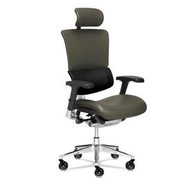 X-Chair X-Tech Ultimate Ergonomic Brisa Fabric High-Back Executive Chair, Shiitake