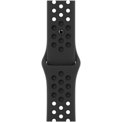 Apple 41mm Anthracite/Black Nike Sport Band - Pin-and-tuck Attachment - Anthracite/Black - Fluoroelastomer