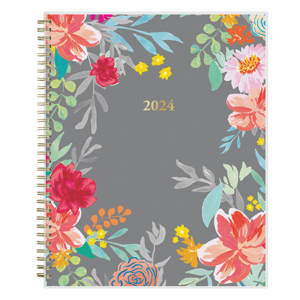 2024 Blue Sky Sophie Frosted Weekly/Monthly Planning Calendar, 8-1/2in x 11in, Multicolor, January to December 2024, 140087