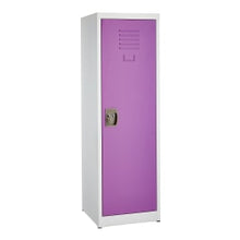 Load image into Gallery viewer, Alpine Kids&#39; 1-Tier Steel Locker, 48inH x 15inW x 15inD, Purple