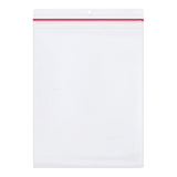 Office Depot Brand Industrial Zippered Job Ticket Holders, 8-1/2in x 11in, 25 Sheet Capacity, Clear, Case Of 15 Holders