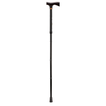 Load image into Gallery viewer, DMI Ladys Designer Adjustable Aluminum Folding Cane, 36in, Black