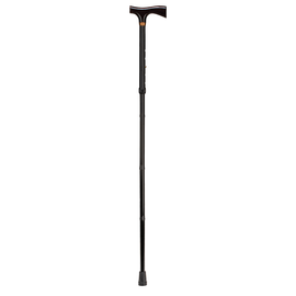DMI Ladys Designer Adjustable Aluminum Folding Cane, 36in, Black