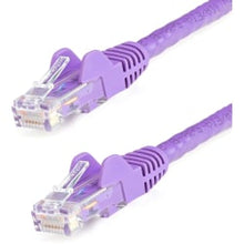 Load image into Gallery viewer, StarTech.com 30ft Purple Cat6 Patch Cable with Snagless RJ45 Connectors - Long Ethernet Cable - 30 ft Cat 6 UTP Cable - First End: 1 x RJ-45 Male Network - Second End: 1 x RJ-45 Male Network - Patch Cable - Gold Plated Connector - 24 AWG - Purple