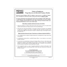 Load image into Gallery viewer, ComplyRight City &amp; County Specialty Posters, Broward County, Wage Recovery, English, 8 1/2in x 11in