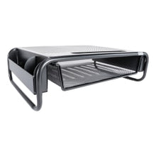 Load image into Gallery viewer, Allsop Organizer 5 Monitor Stand with Drawer, Pearl Black