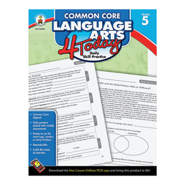 Carson-Dellosa Common Core Language Arts 4 Today, Grade 5