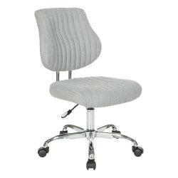 Office Star Sunnydale Fabric Mid-Back Office Chair, Fog