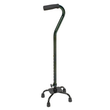 Load image into Gallery viewer, DMI Small-Base Adjustable Quad Canes, 38inH x 6inW x 8inD, Green Ice, Pack Of 2