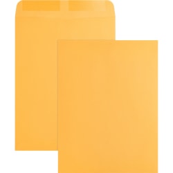 Business Source Kraft Gummed Catalog Envelopes - Catalog - #10 1/2 - 9in Width x 12in Length - 28 lb - Gummed - Kraft - 250 / Box - Kraft